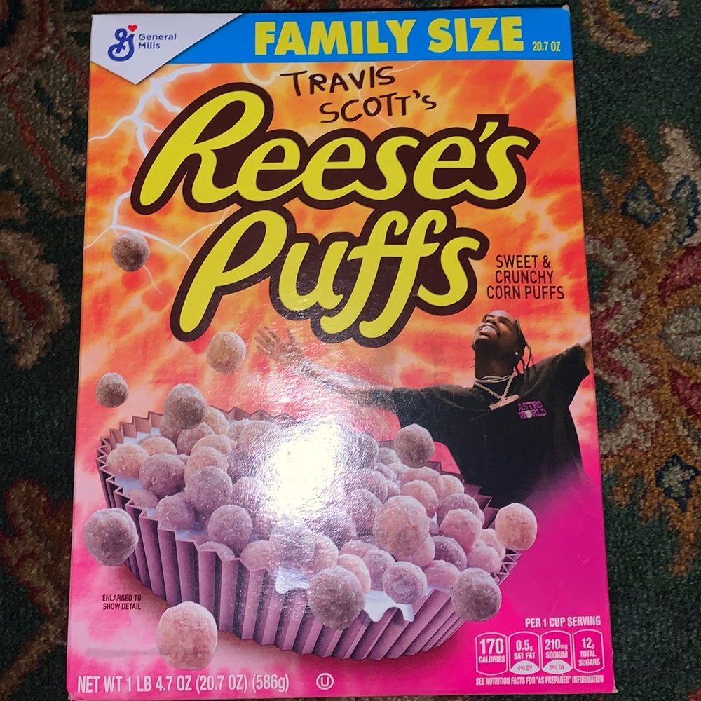 Travis Scott limited edition cereal
